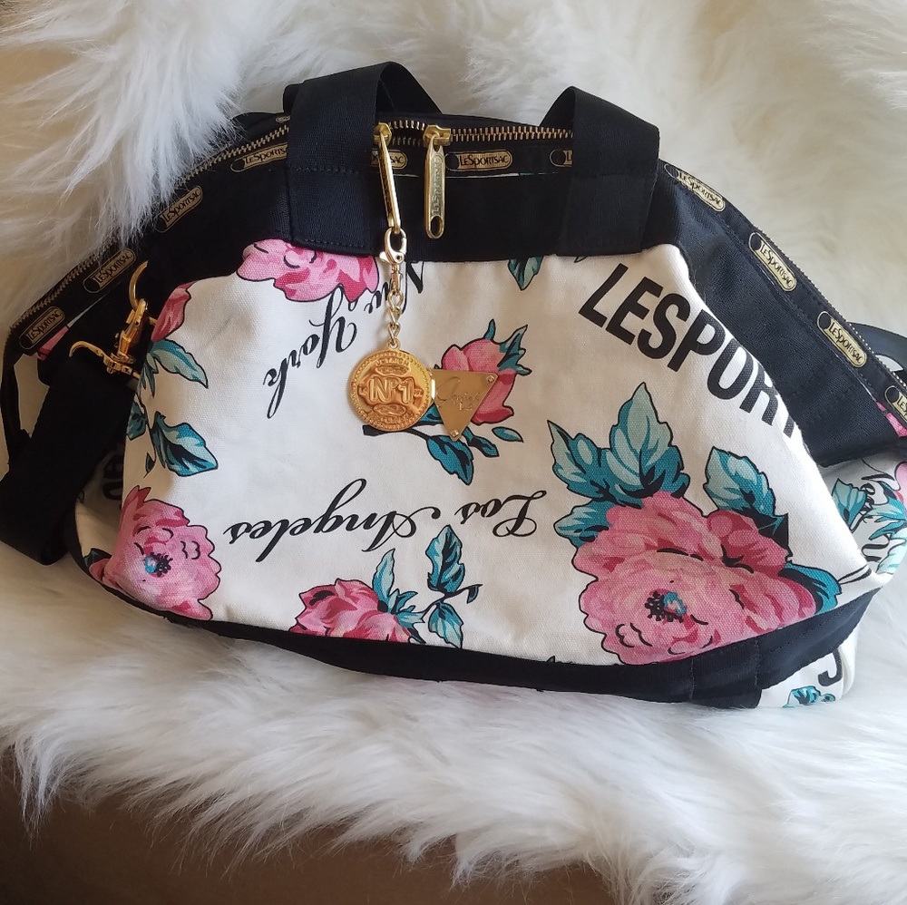 LeSportsac x JOYRICH Rose Heart Leigh Tote
